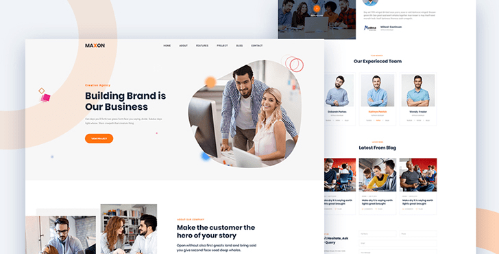 Maxon - A Free HTML Template for Creative Agency and Corporate